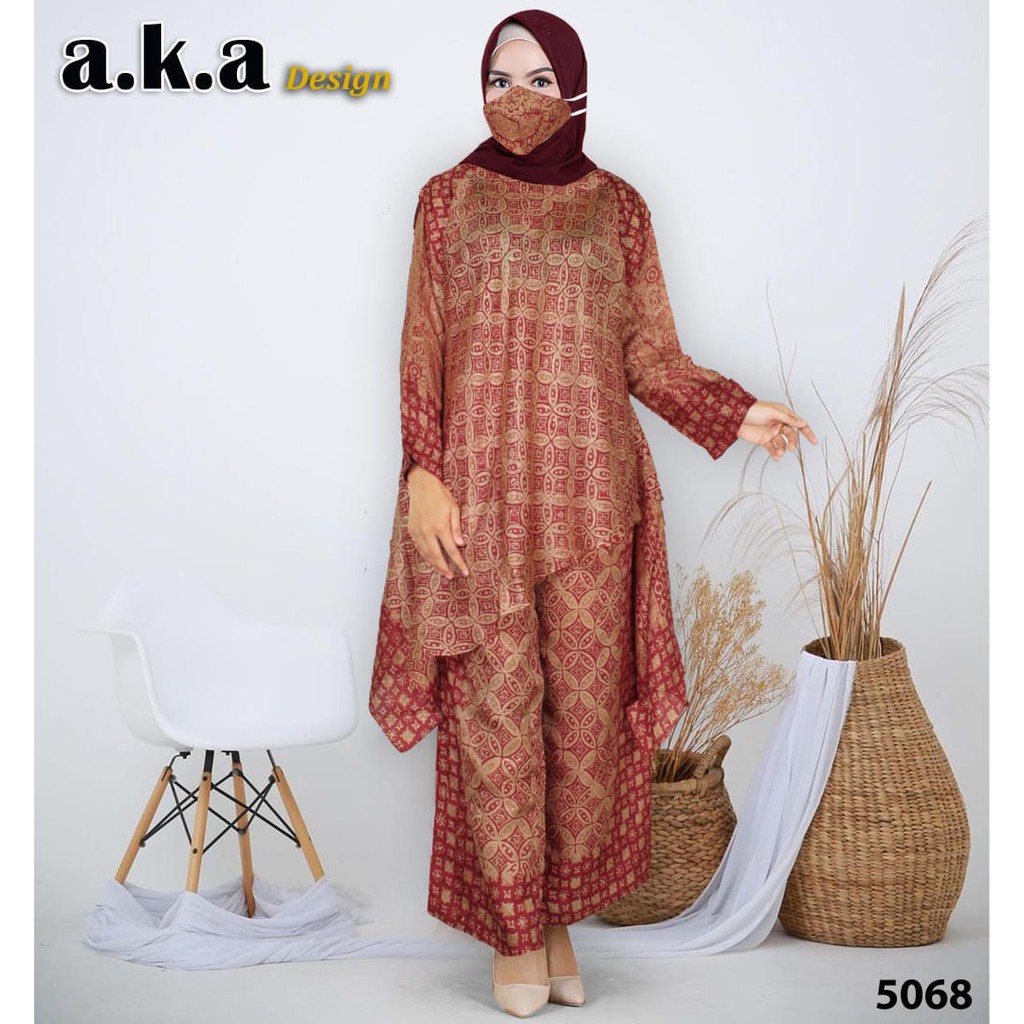 Stelan celana batik viscose/semi sutra