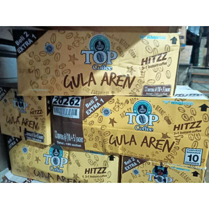 

ALKAUTSAR . TOP COFFEE DUS (ISI 12 RENTENG ISI 10 /RENCENG BONUS 60 PCS)