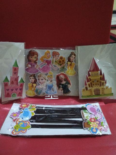 Topper Cc Bunga Kupu Utk Hiasan Kue Dll