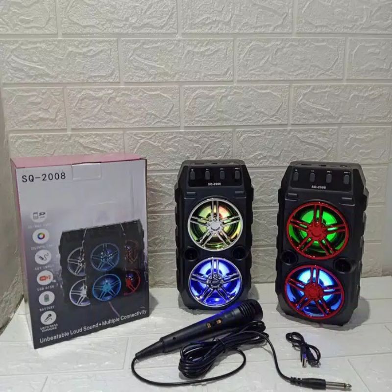speaker karaoke free mic SQ 2008/sqrs 2009