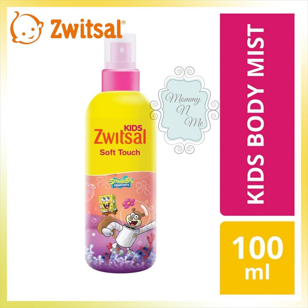 zwitsal body mist 100ml soft touch pink