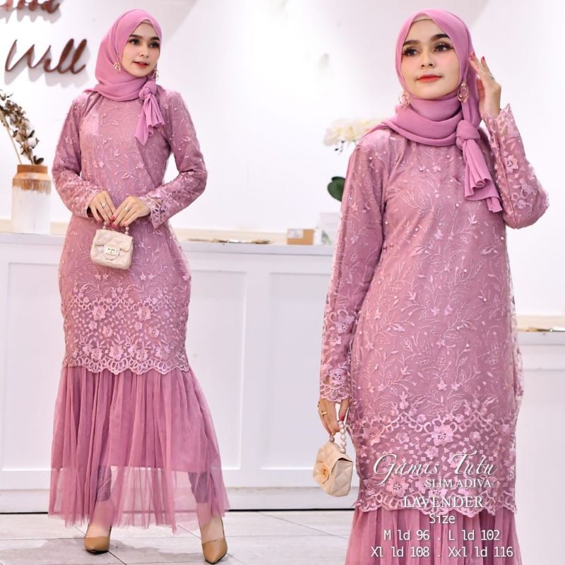 Gamis Duyung Tutu / Kebaya Gamis Modern / Gamis Kondangan