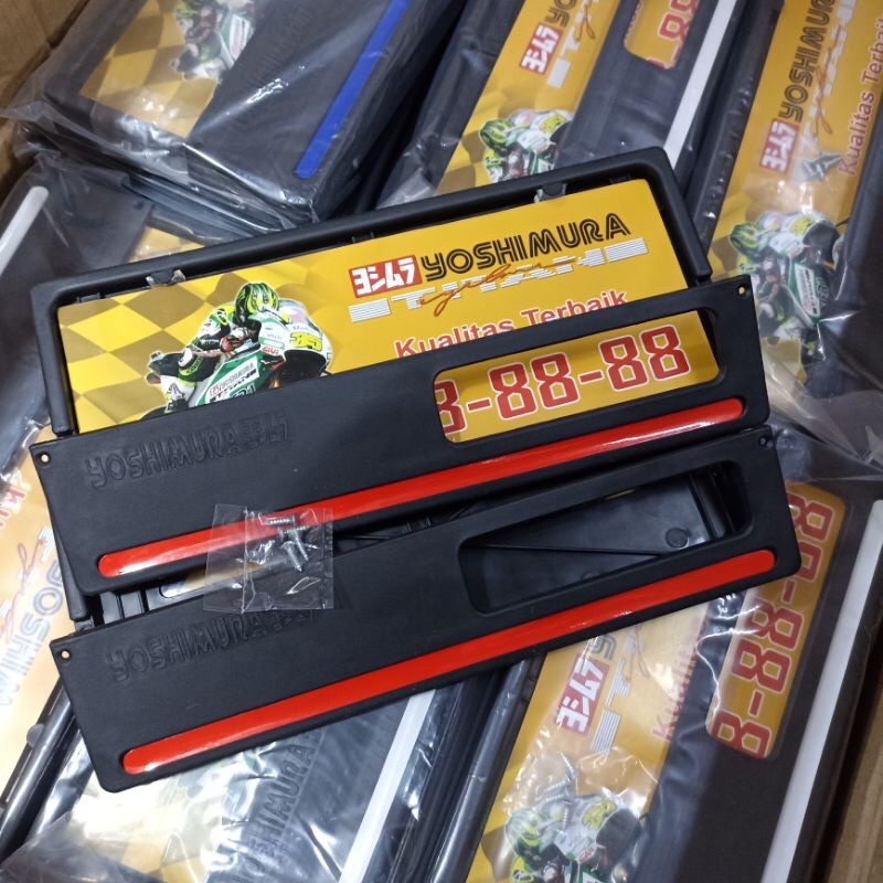 Tempat dudukan plat nomor semua motor TEMPAT PLAT NOMOR ALL MOTOR UNIVERSAL HONDA YAMAHA SUZUKI KAWASAKI SET DEPAN BELAKANG