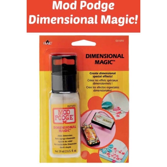 

Mod Podge Dimensional Magic Clear & Mod Podge Sepia Gold and Silver 2 fl oz ( 59 ml)