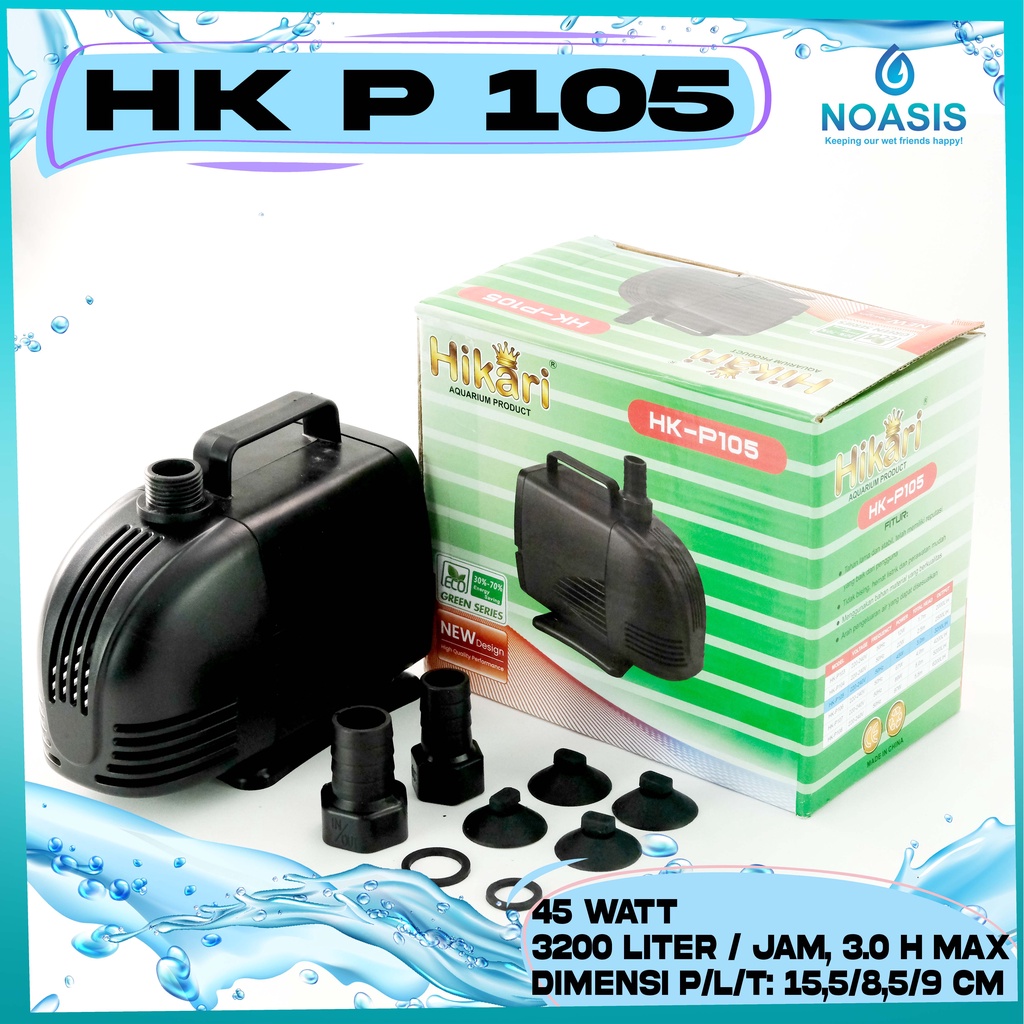 POMPA AQUARIUM CELUP WATER PUMP HIKARI HK P 105 LOW WATT