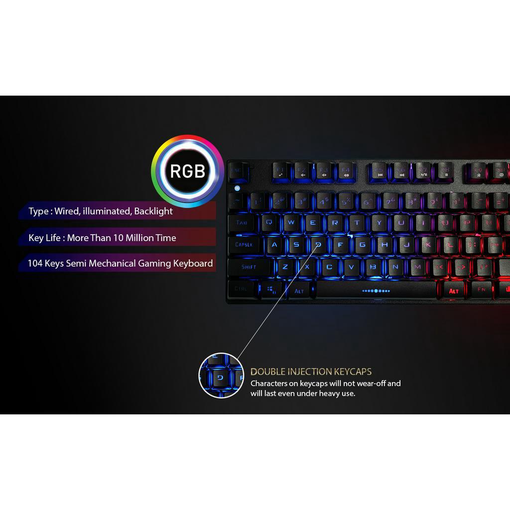 KEYBOARD IMPERION SLEDGEHAMMER 10 KG-S10B // RGB LED GAMING OFFICE MULTIMEDIA // LAPTOP PC KOMPUTER ANDROID