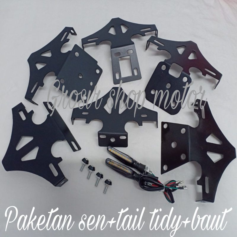 Paketan sen led + street fender / Tail tidy Ninja 250 R15 v3 v2 Gsx 150 Cbr 150 R25 Mt25 Rr mono 250