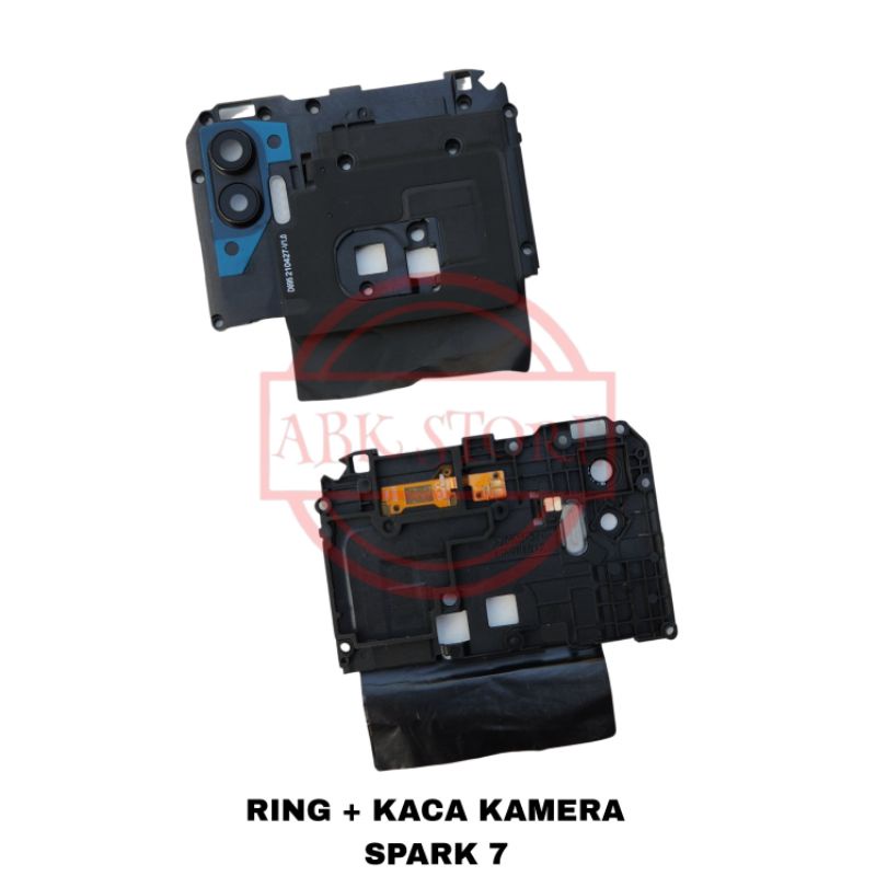 RING + LENSA CAMERA / KACA KAMERA BELAKANG TECNO SPARK 7 PRO / SPARK 7