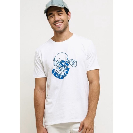 Kaos Original Converse Tengkorak Putih
