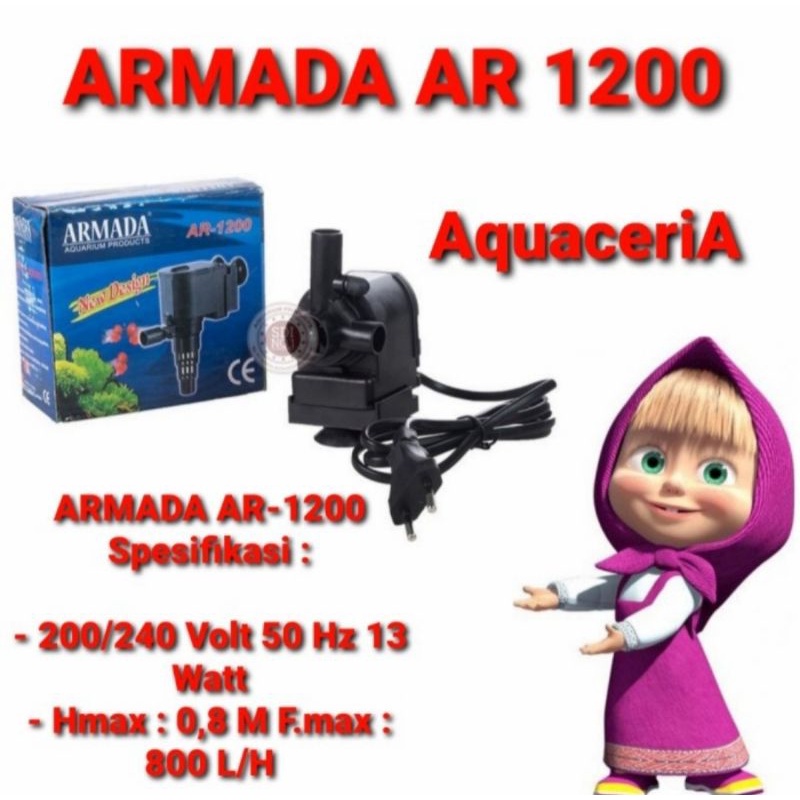 armada 1200 pompa celup air aquarium power head 1200 termurah 100%