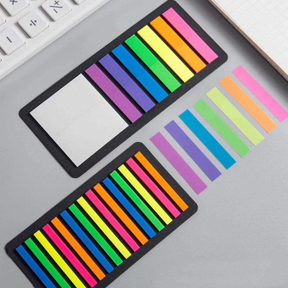 Top160/300pcs Index Tabs Anak Neon Sekolah Stiker Warna