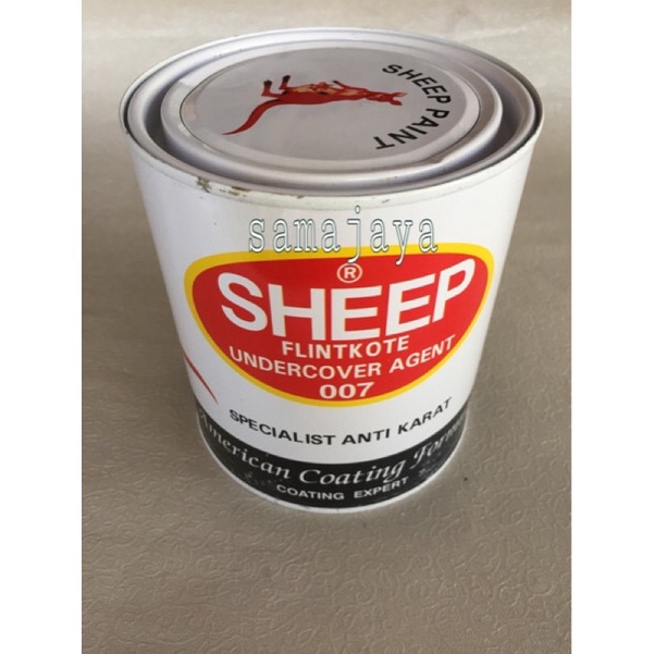 Flinkote SHEEP anti karat pelapis anti bocor . Flinkoet mobil Flintkoet SHEEP 1 kg
