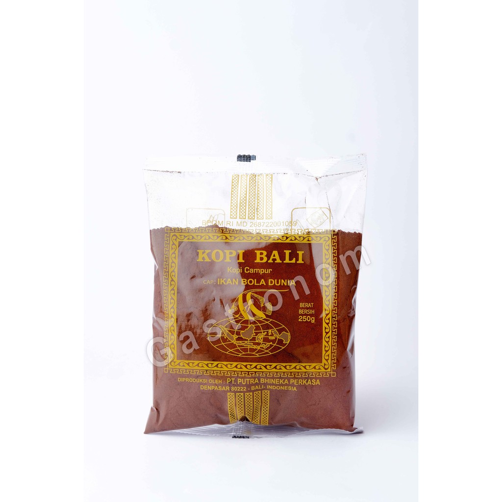 

Kopi Bubuk Ikan Bola Dunia 250 Gram