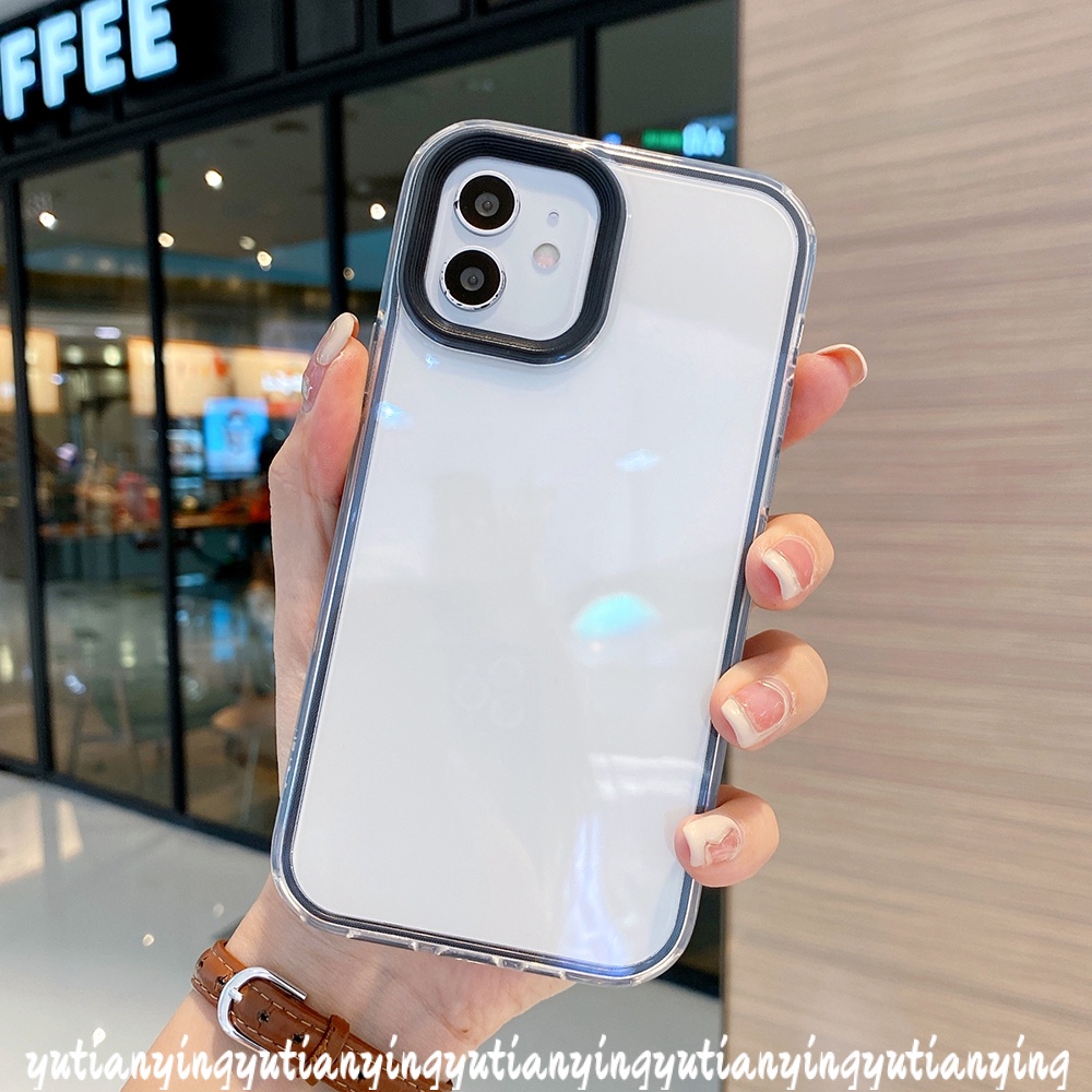 3in1 Case Transparan Macaron Shockproof Untuk Vivo Y20 / Y21 / 2021 / Y33S / Y15S / Y01 / Y91C / Y1S / Y21T / Y21S / Y33T / Y17 / Y12 / Y15A / Y20i / Y30i / Y20s / Y30i / Y20s / Y30i / Y20s / Y30i / Y20s