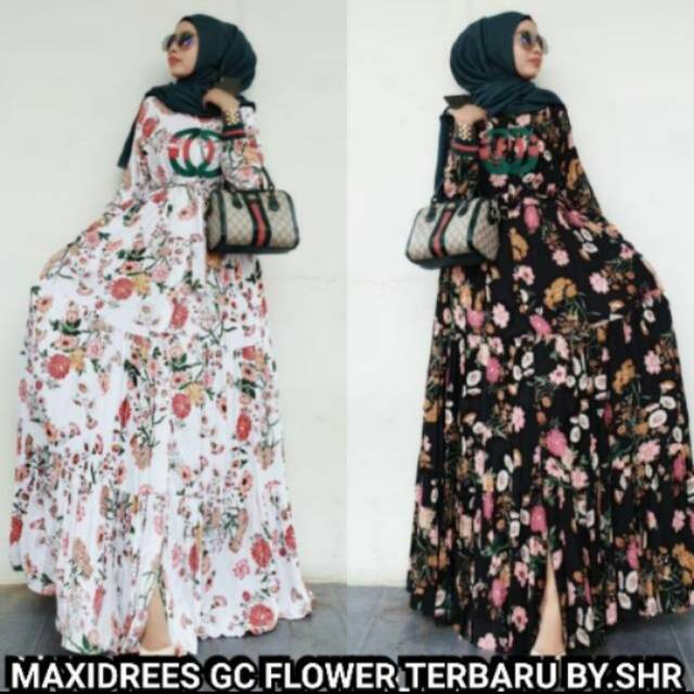 ORI NEW SHR MAXI DRESS GUCCII FLOWER