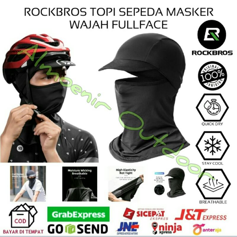 Rockbros Topi Sepeda Masker Wajah Fullface Original