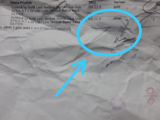 Sofimall Isi Refill Lem Tembak Warna Glue Gun Stick 0,7 X 20 Cm / Lem Tembak Bakar Kecil - Gliter