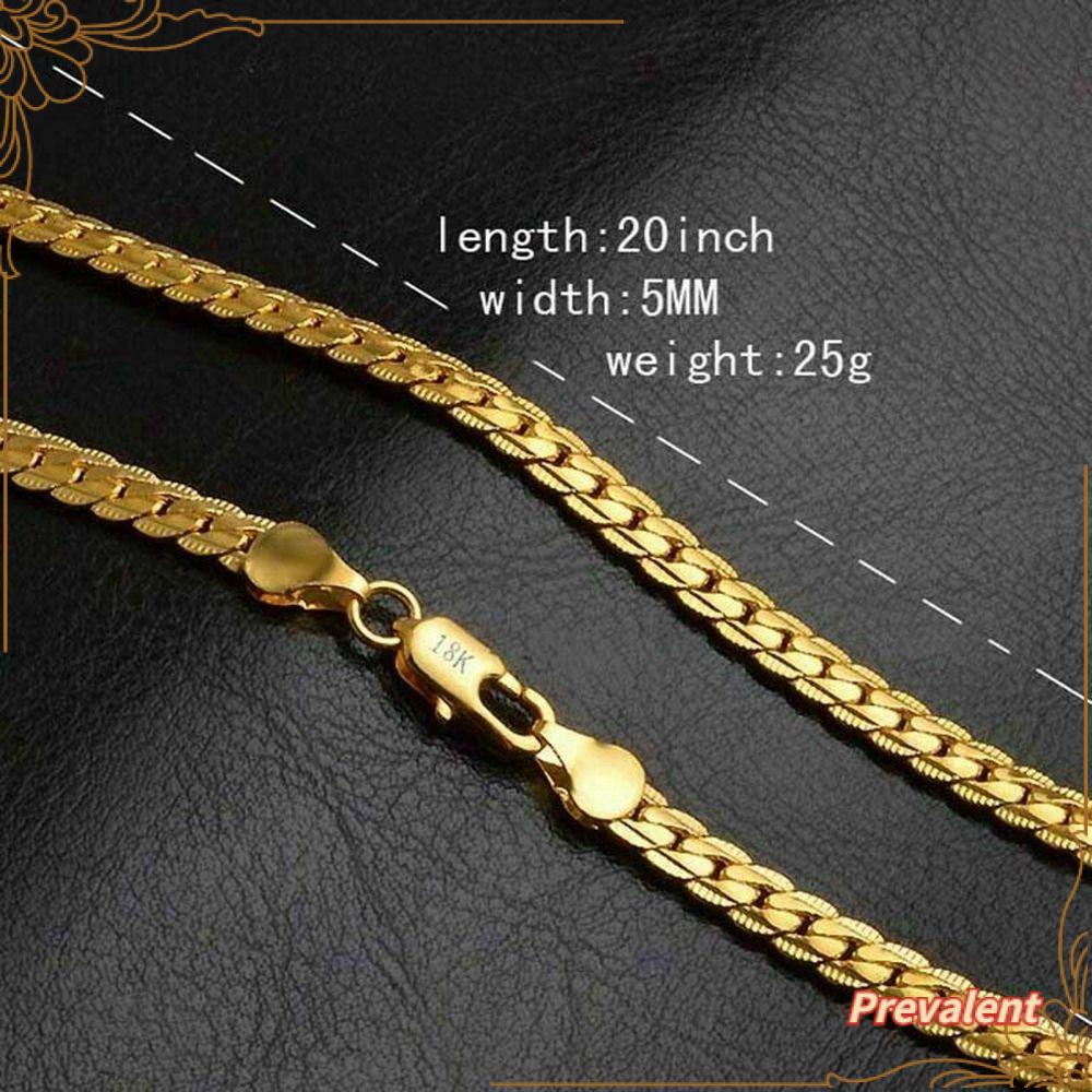 Kalung Lapis Emas 18K Gaya Hip Hop Untuk Pria