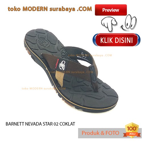 BARNETT NEVADA STAR 02 COKLAT sendal pria jepit casual flip flop