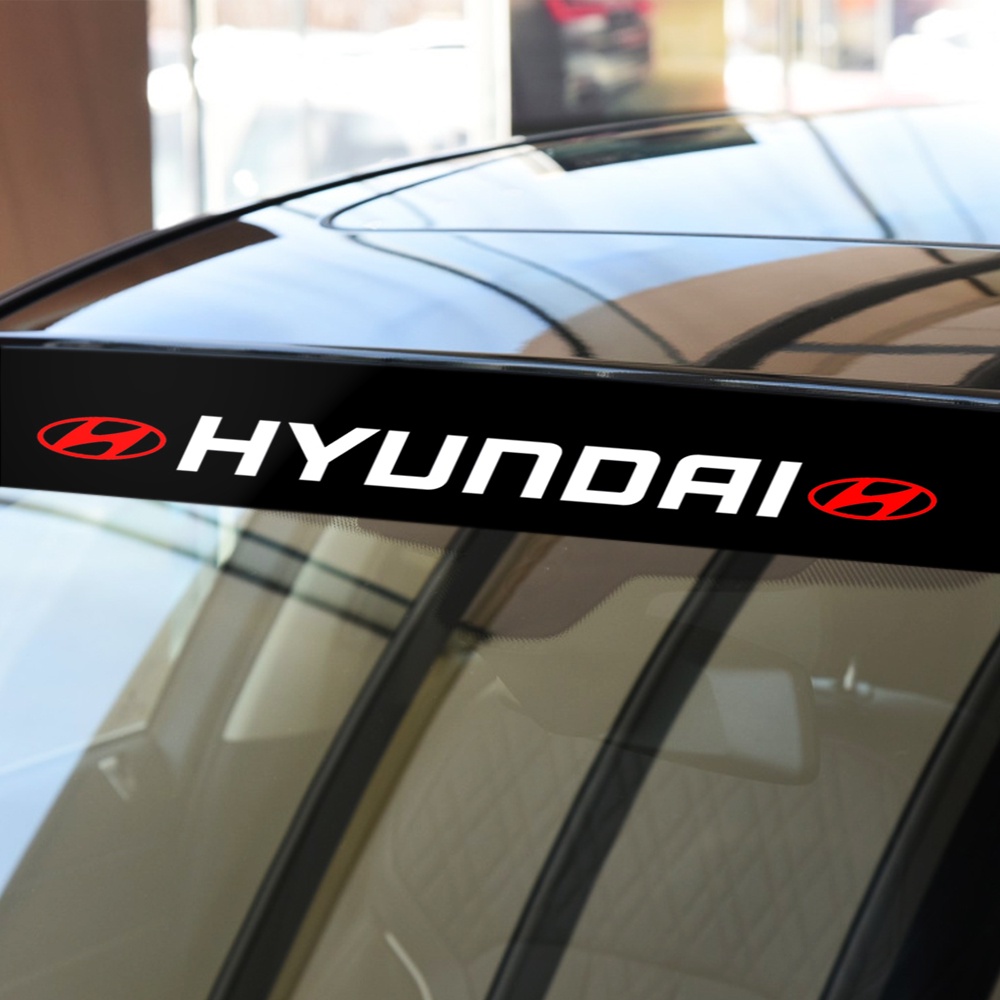 Stiker Reflektif Kaca Depan Belakang Mobil Untuk Hyundai Sonata Elantra Tucson Creta I30 Ix35 I40