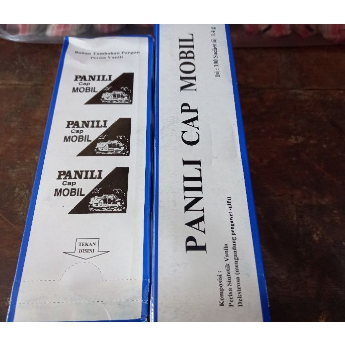 

Panili Cap Mobil 100 sachet x 1,4 gram