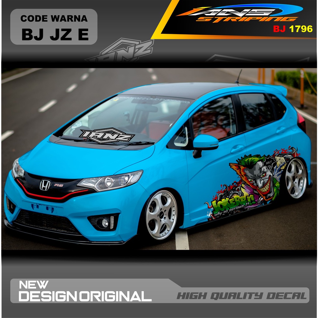 VARIASI STICKER MOBIL HONDA JAZZ MOBIL AGYA AYLA AVANZA DLL / STIKER VARIASI MOBIL / DECAL STIKER MOBIL