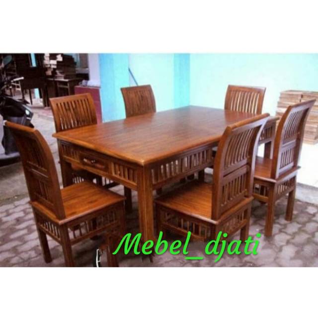 Meja makan jati jepara