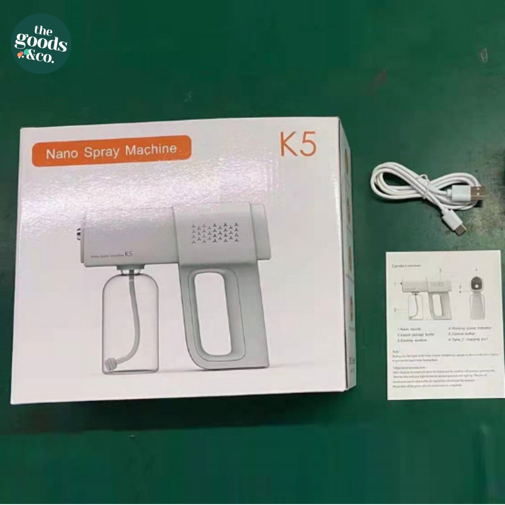 Nano Spray Disinfectant Gun Portable With Atomizer UV Light Wireless Nano Spray K5 Fogging Machine