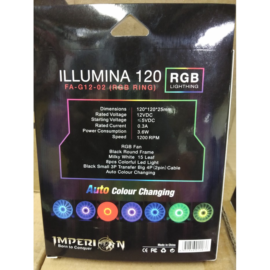 Imperion Illumina 120 RGB Ring Fan