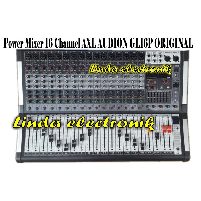Power Mixer 16ch AXL AUDION GL16P ORIGINAL Axl Audion Gl 16p