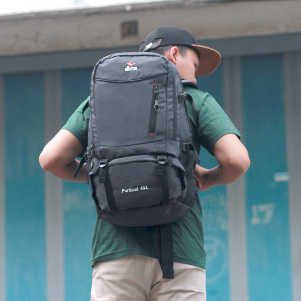 Elbrus - Tas Semi Carier Pria Gray 40L Original