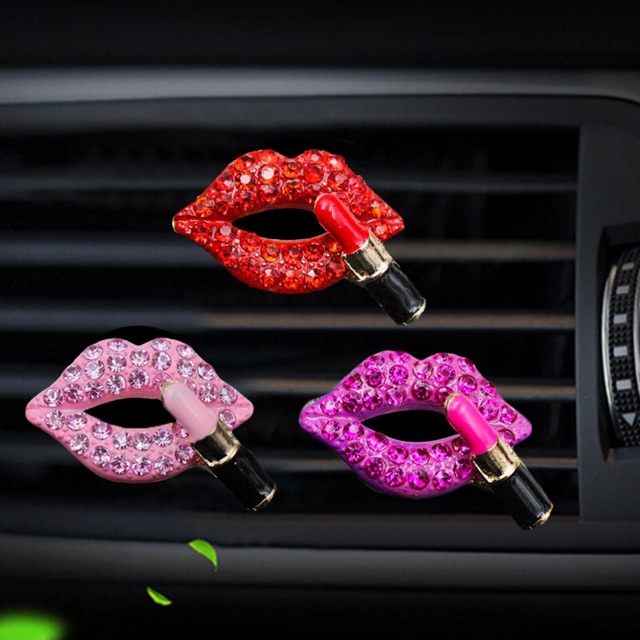 Jepit parfume mobil Parfume parfum mobil jepit bibirklip AC series bibir / lips / sexy lips PARFUM KLIP AC SMILE // Pengharum airfreshener