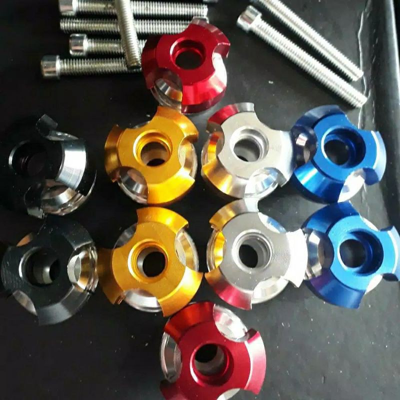 jalu baut spakbor - knalpot - body untuk aerox 155 nmax pcs vario - Kanjeng Raden Variasi