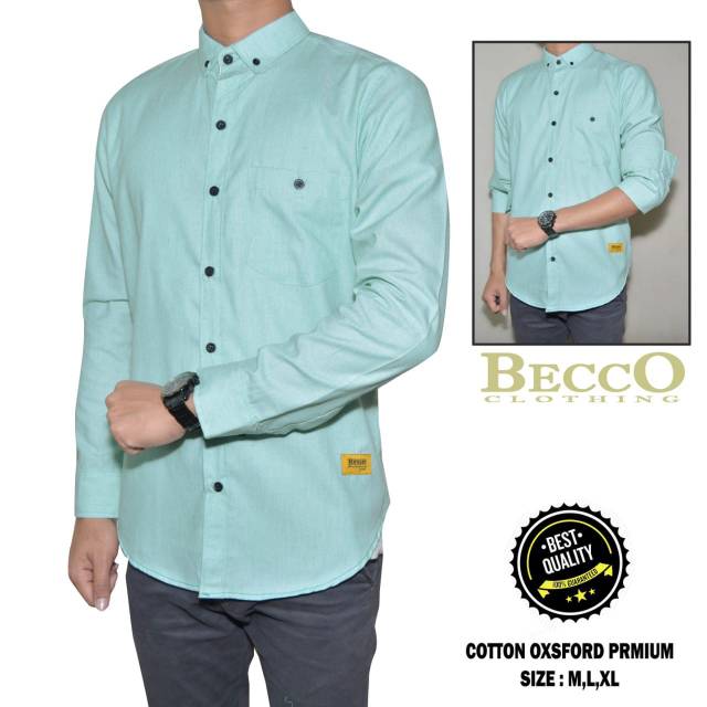 Kemeja polos casual ready stok banyak