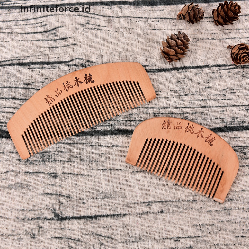 (Infiniteforce.Id) Sisir Jenggot Pria Bahan Kayu