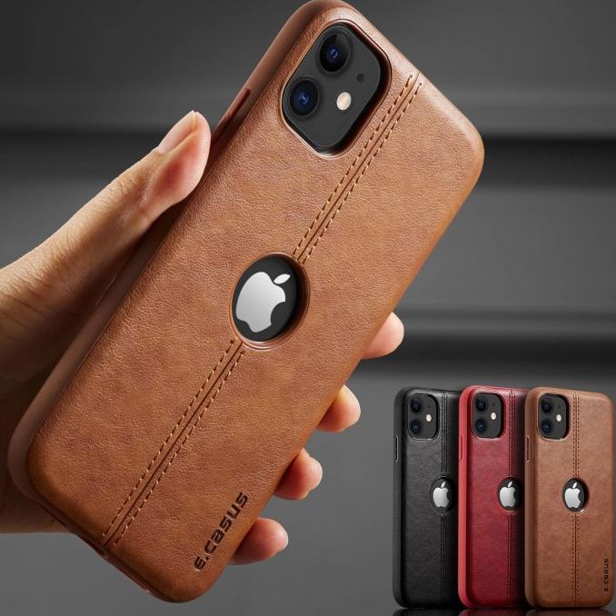 IPHONE 12 PRO MAX / 12 PRO / 12 Mini SOFT CASE COVER CASING KULIT - Hitam, 12 Pro Max