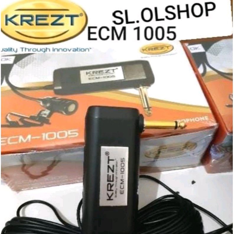 MICROPHONE KREZT ECM 1005 MIC KABEL CLIP ON JEPIT KANCING MIC IMAM SENSITIF