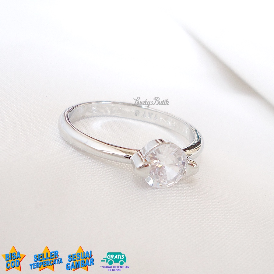 Lovelybutik - Cincin Xuping Anti Luntur Anti Karat Lind4 Cincin Wanita Remaja Terbaru Model Permata