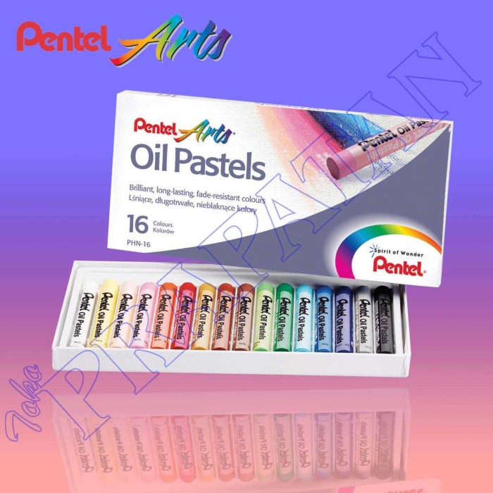 

PASTEL-DRY-OIL- CRAYON PENTEL ARTS OIL PASTEL SET 16 -OIL-DRY-PASTEL.