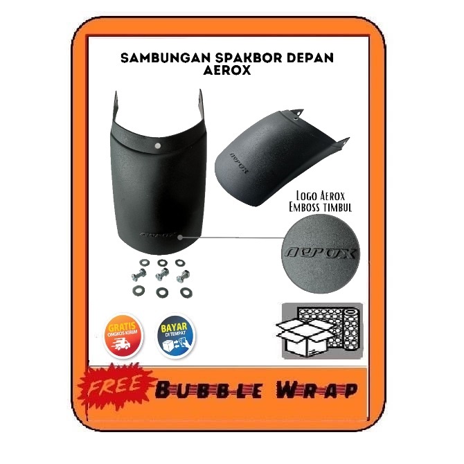 SAMBUNGAN SPAKBOR DEPAN YAMAHA AEROX MUDFLAP AEROX MUDFLAP AEROX Sambungan Spakbor Depan Aerox bagia