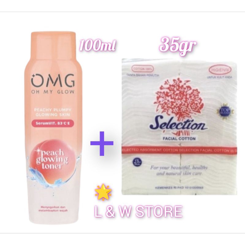 TONER OMG 100ml/OMG OH MY GLAM+KAPAS 35GR