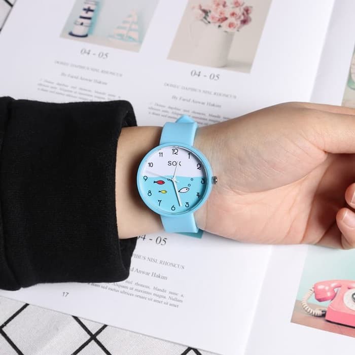 134 Jam Tangan Wanita Jam Tangan Motif Kartun Lucu untuk Anak Perempuan Ready Stock-3