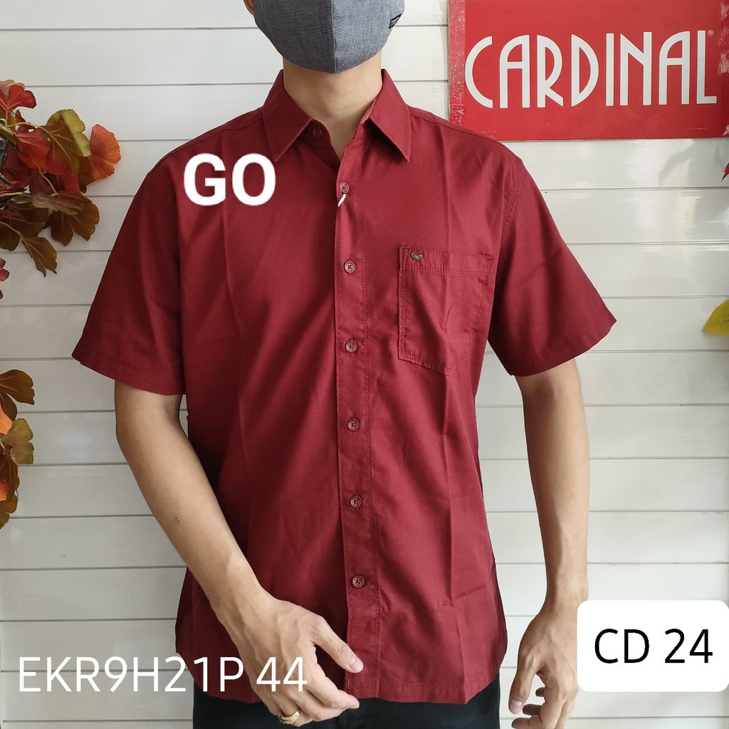 BB CARDINAL KEMEJA CASUAL JUMBO,BIG  Hem Pria Baju Cowok Pakaian Pria Lengan Pendek KEREN!!