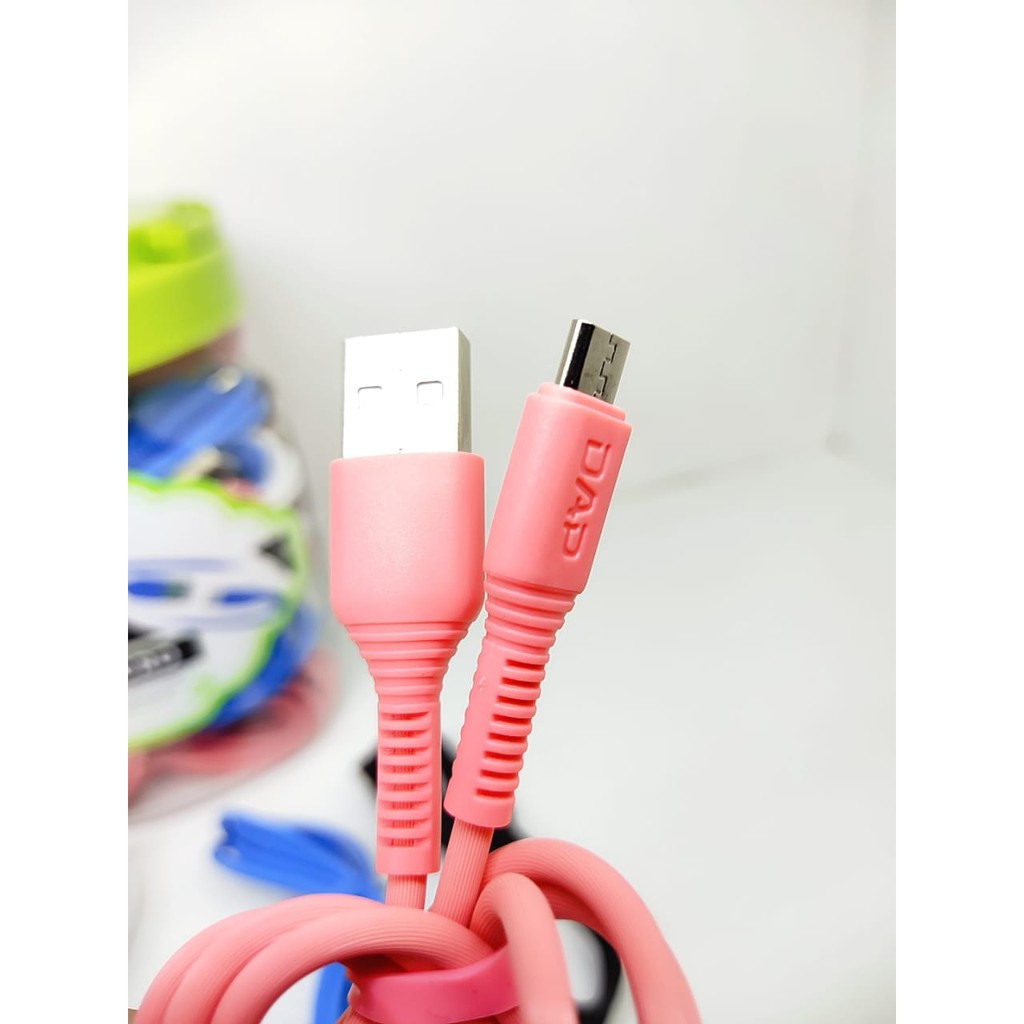 DAP DGM100 Data Cable Micro USB V8 1m 2.4A Fast Charging Kabel Casan Micro V8 Multi Color