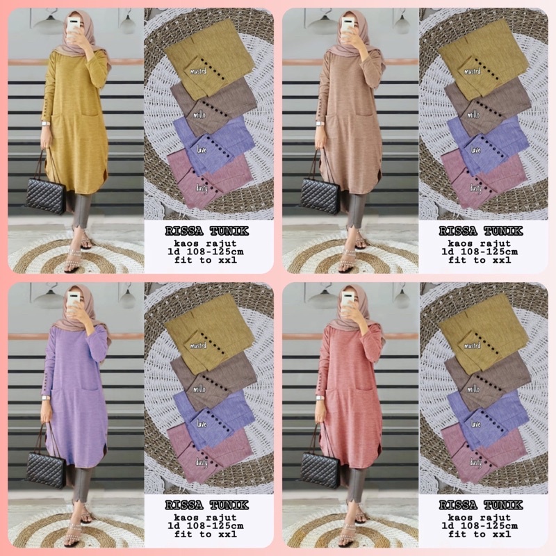 RISSA TUNIK ORIGINAL BY W&W CLOTHING (100% ORI REAL PICT BY W%W CLOTHING)