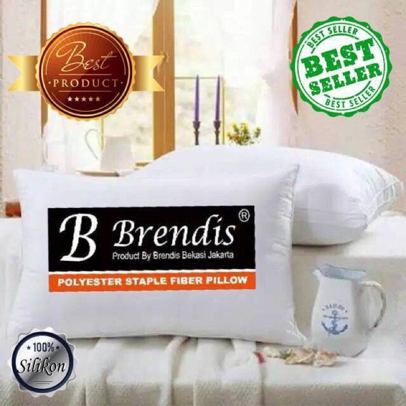 Bantal tidur kepala Brendis Original 100% silikon hotel berbintang super mewah