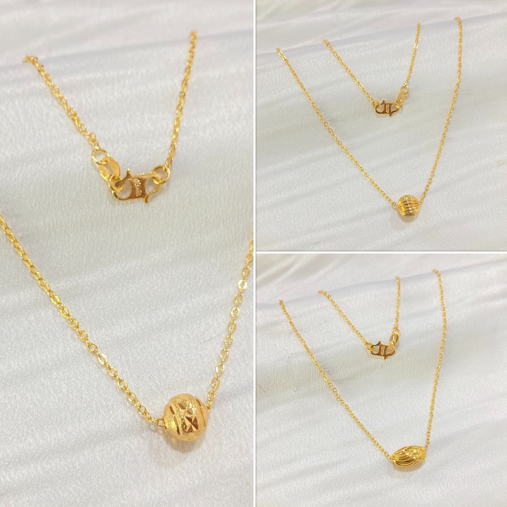 Kalung Lapis Emas Dengan Liontin Untuk Wanita Dewasa Aksesoris Xuping