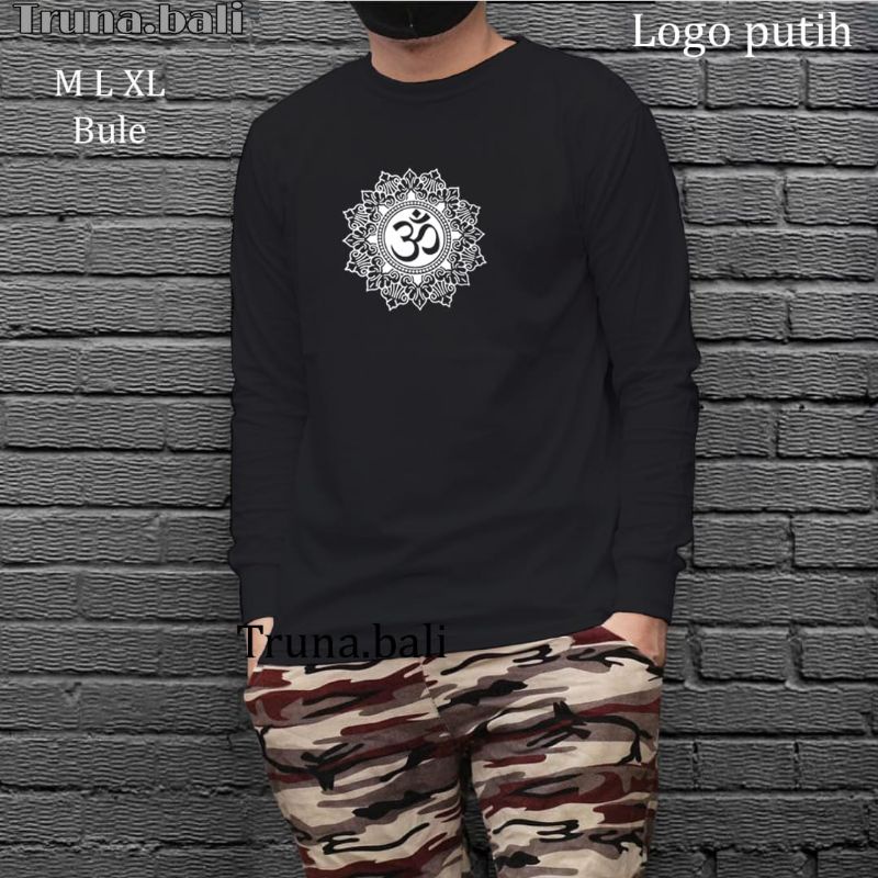 kaos pria lengan panjang ongkara bali