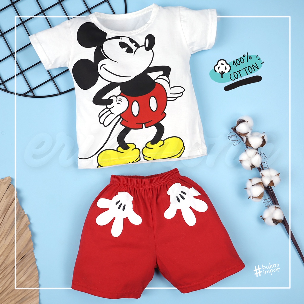 ❤️ setelan anak bayi cowo cewe 1y 2y 3y miki mickey mouse ❤️