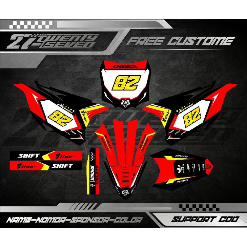DECAL KX 85 DECAL KX 85 BEBEK STANDAR